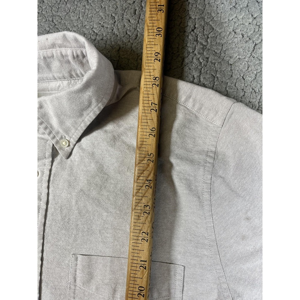 Jack Spade Shirt Mens Medium Gray Oxford Button Down Long Sleeve Cotton Casual - Picture 9 of 15